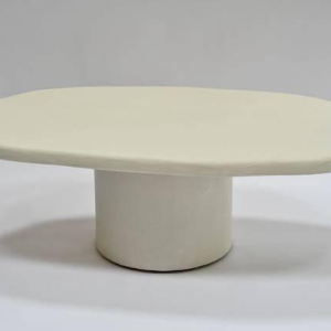 Coffee table in white mortex