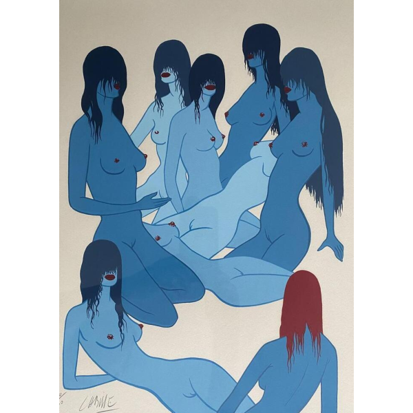 Félix Labisse "The Damned Women" lithograph, signed and numbered 10/100