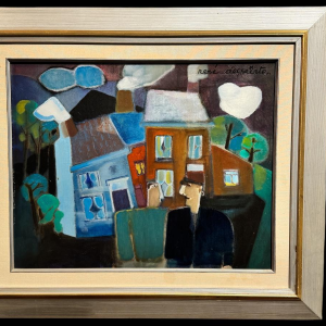 René Dessainte “2 vrienden in de Black Country”, olieverfschilderij op canvas