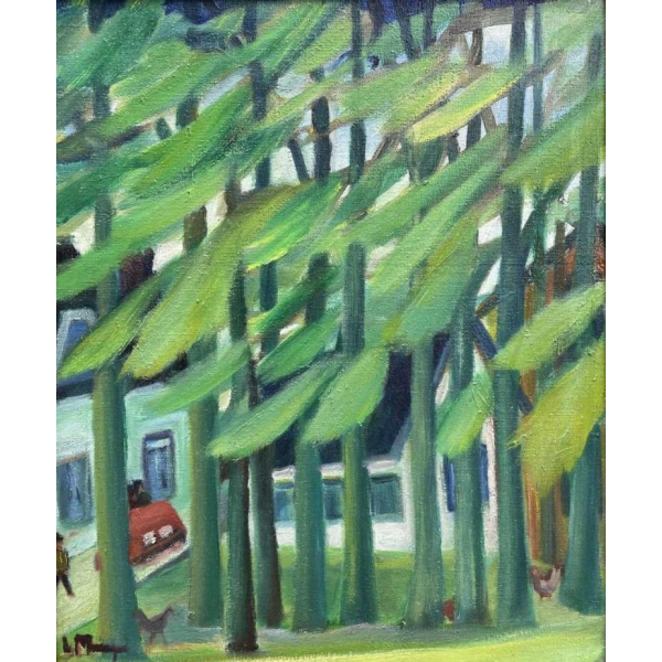 Lucien MARINGER (1903-1981) View from my bedroom 1975 hst 47x38 cm