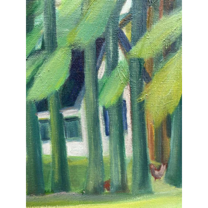 Lucien MARINGER (1903-1981) « Vue de ma chambre » 1975 hst 47x38 cm