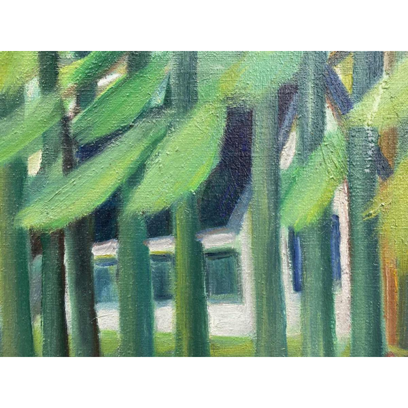 Lucien MARINGER (1903-1981) « Vue de ma chambre » 1975 hst 47x38 cm