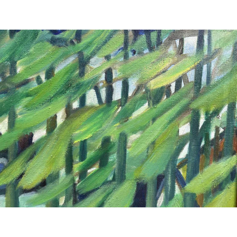 Lucien MARINGER (1903-1981) « Vue de ma chambre » 1975 hst 47x38 cm