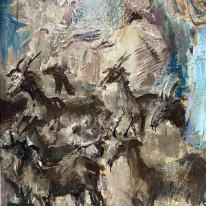 Paul DAXHELET (1905-1993): « Marché oriental »