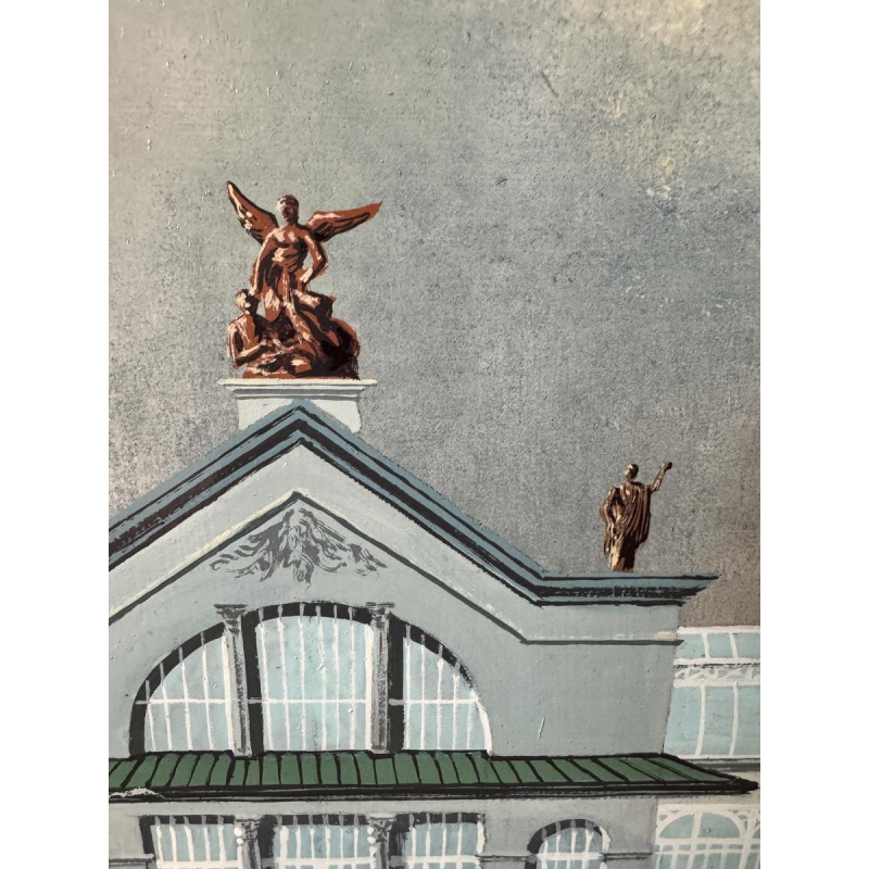 Gaston BOGAERT «Les désœuvrées» peinture surréaliste fantastique huile sur panneau