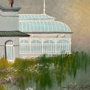 Gaston BOGAERT «Les désœuvrées» peinture surréaliste fantastique huile sur panneau