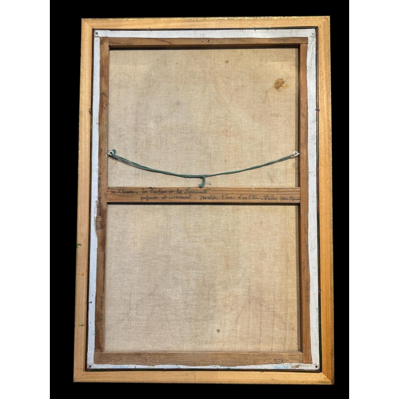 Paul GARDANNE “Clown” 1965 olieverf op doek in de stijl van Bernard Buffet