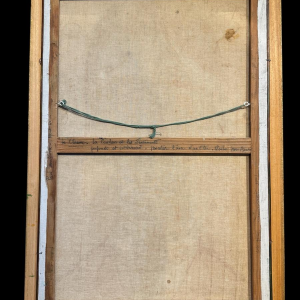 Paul GARDANNE «Clown» 1965 huile sur toile à la manière de Bernard Buffet