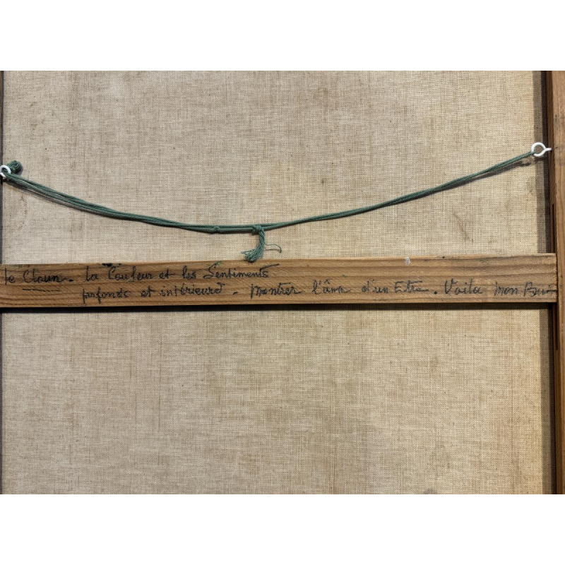 Paul GARDANNE “Clown” 1965 olieverf op doek in de stijl van Bernard Buffet