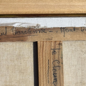 Paul GARDANNE «Clown» 1965 huile sur toile à la manière de Bernard Buffet