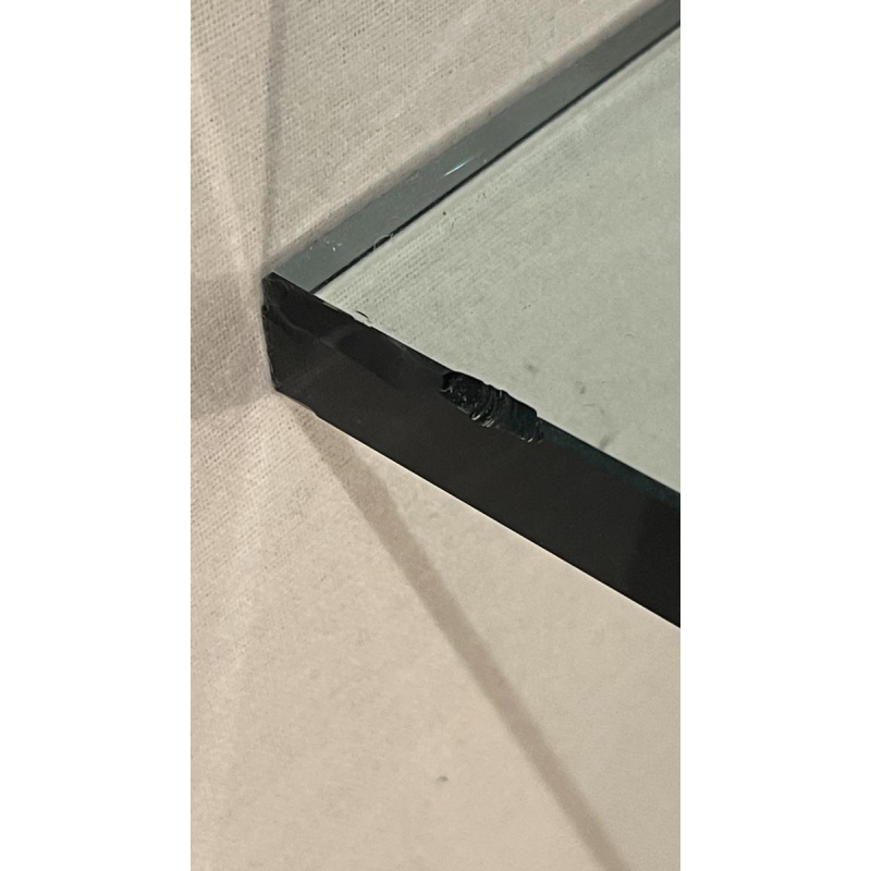 Christian Techoueyres, Hollywood Regency eettafel/console van messing en amethistgeodes, jaren 70