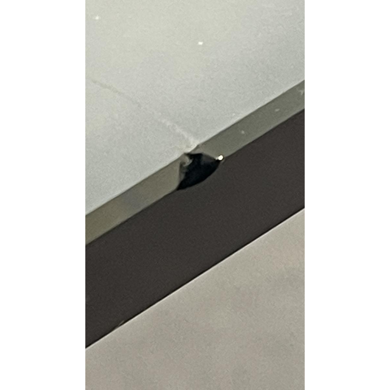 Christian Techoueyres, Hollywood Regency eettafel/console van messing en amethistgeodes, jaren 70