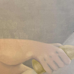 Mireille BASTIN 'De drinker van bier … en zijn kat' schilderij olie op doek