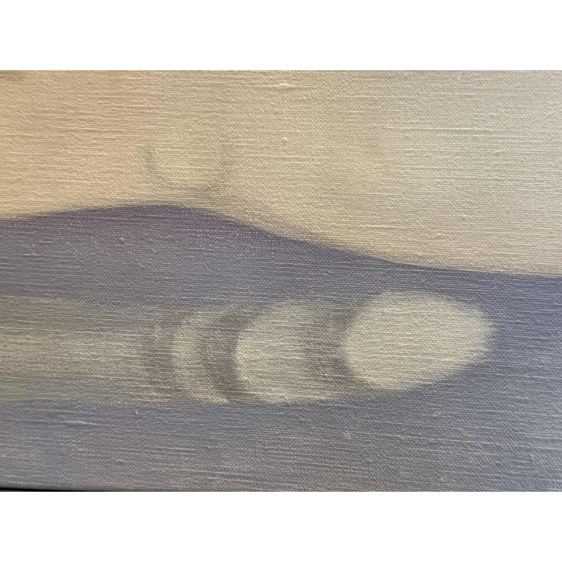 Mireille BASTIN 'De drinker van bier … en zijn kat' schilderij olie op doek