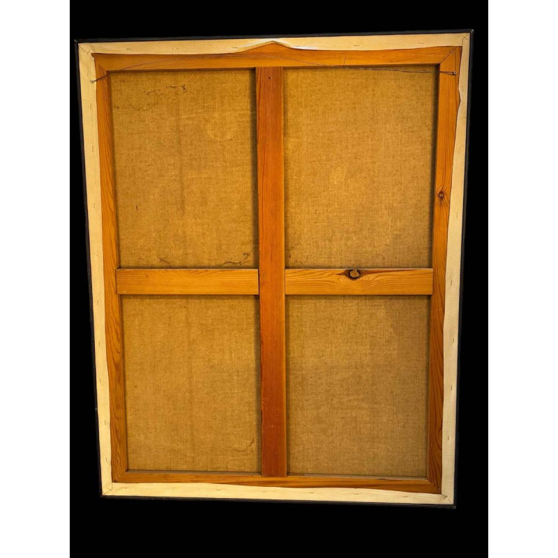 Mireille BASTIN 'De drinker van bier … en zijn kat' schilderij olie op doek