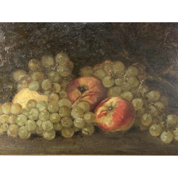 Painting 'Still Life with Fruit' Oil on panel, signed, 1900s