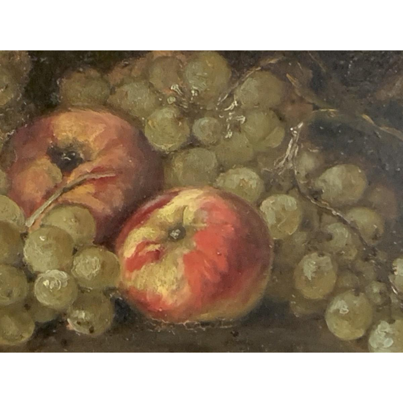 Schilderij 'Stilleven met fruit', olieverf op paneel, gesigneerd, jaren 1900.
