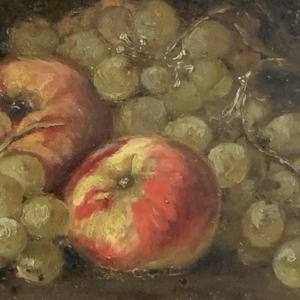 Tableau ' Nature morte aux fruits ' Huile sur panneau signée, 1900s