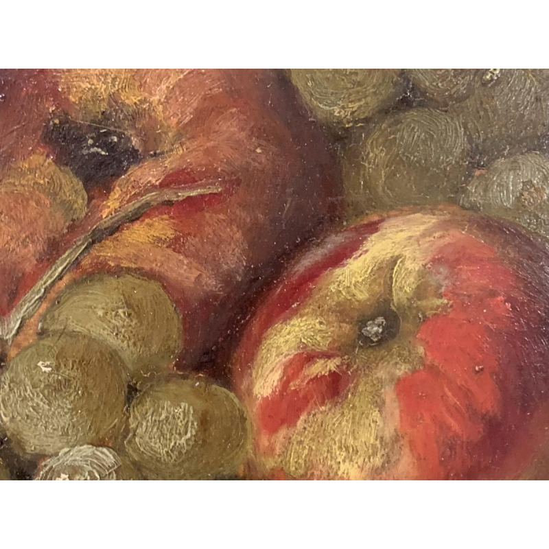 Tableau ' Nature morte aux fruits ' Huile sur panneau signée, 1900s