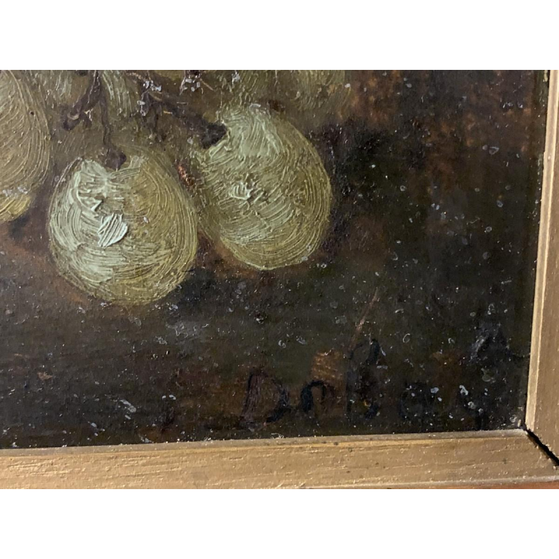 Tableau ' Nature morte aux fruits ' Huile sur panneau signée, 1900s