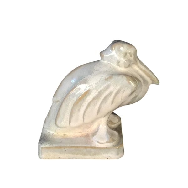 Roger Guerin - Pélican stylisé - sculpture Art Déco en grès (de Bouffioulx), ca 1925