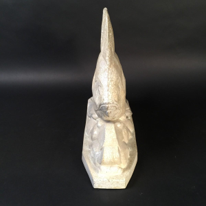 Roger Guérin, poisson stylisé Art Déco, sculpture en grès salé grand feu, Bouffioulx ca 1925