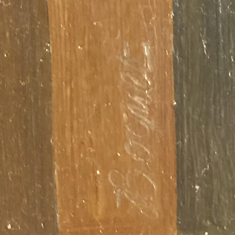 Jean Boquet "Geometric Abstraction", oil painting on panel, ca. 1945/50