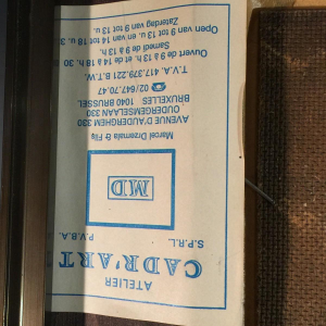 Jean Boquet "Geometric Abstraction", oil painting on panel, ca. 1945/50