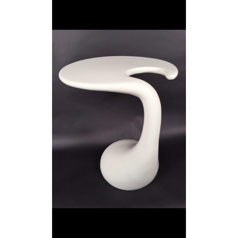 Polyester bijzettafel, circa 1970