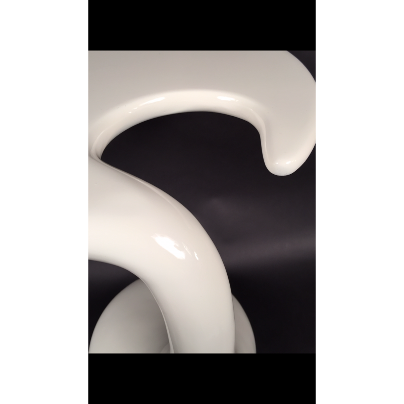 Polyester side table, circa 1970