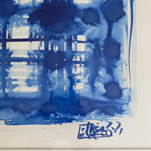 Laszlo Tibay, encre abstraite, XXIe s