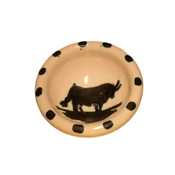Pablo Picasso Madoura in Vallauris, ceramic bull ashtray