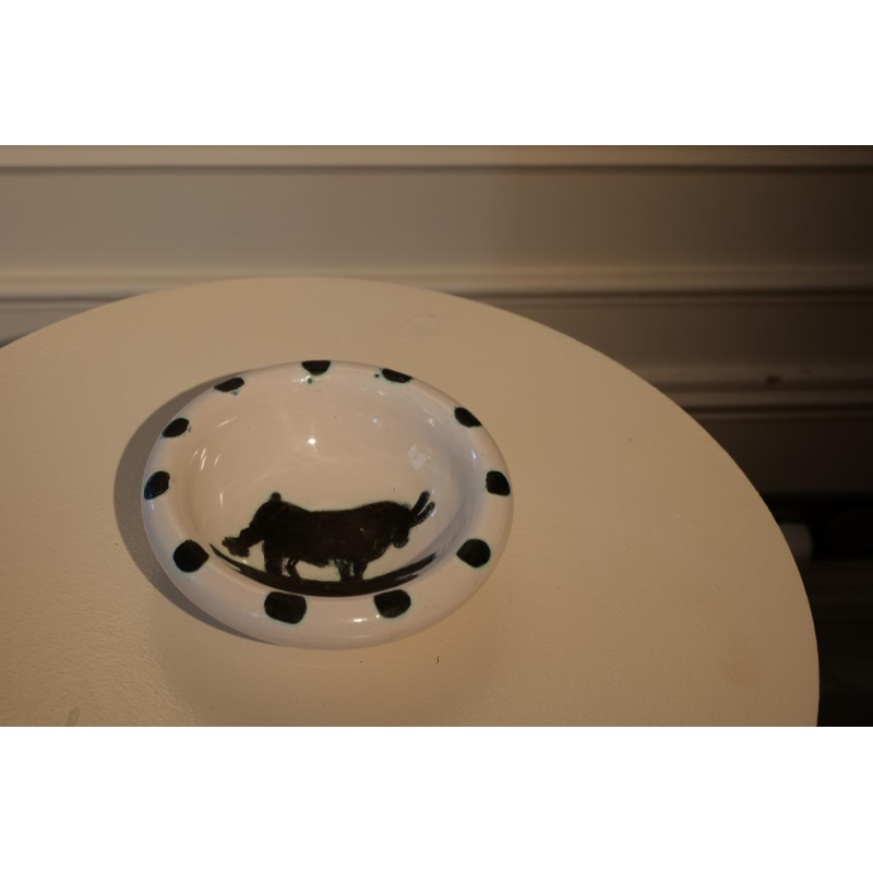 Pablo Picasso Madoura in Vallauris, ceramic bull ashtray