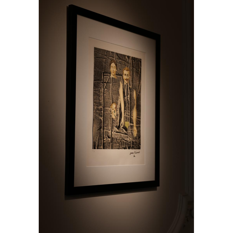 Jacques Prévert, surrealistische lithografie, gesigneerd en genummerd 40/75