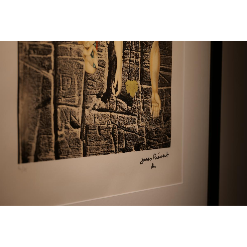 Jacques Prévert, surrealistische lithografie, gesigneerd en genummerd 40/75