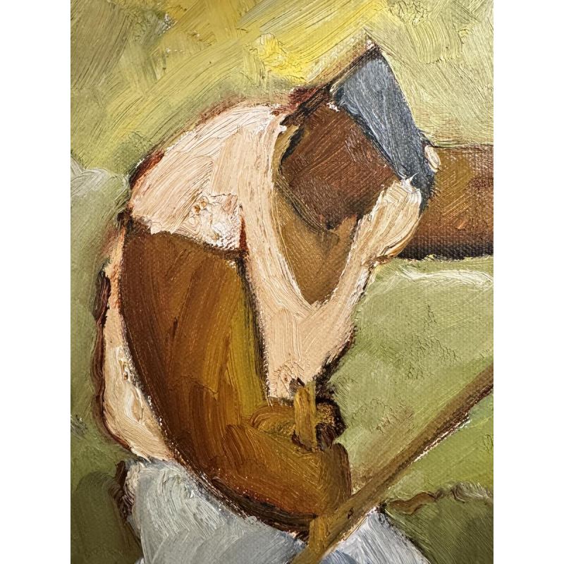 Milo DARDENNE “The Reaper” oil painting on canvas