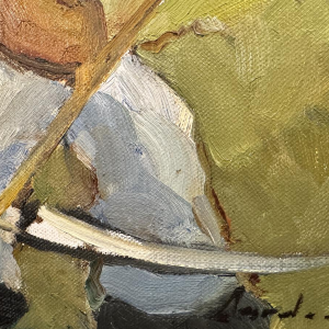 Milo Dardenne "De Dood", olieverfschilderij op canvas