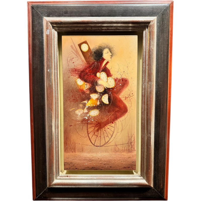 Jean-Claude DRESSE “The Passing of Time” oil painting on panel