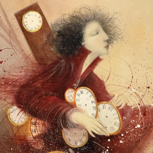 Jean-Claude DRESSE “The Passing of Time” oil painting on panel