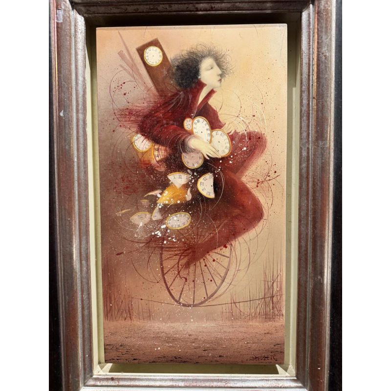 Jean-Claude DRESSE “The Passing of Time” oil painting on panel