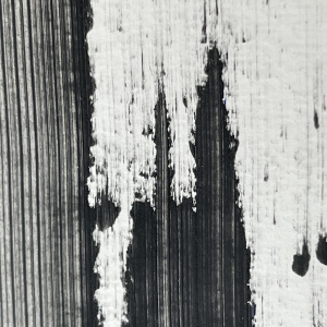 André Engels, tableau abstrait, technique mixte sur papier, 1964