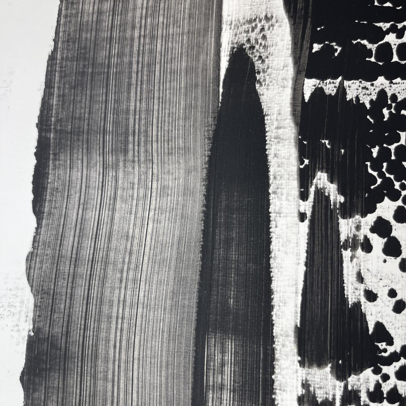 André Engels, abstract painting, mixed media on paper, 1964