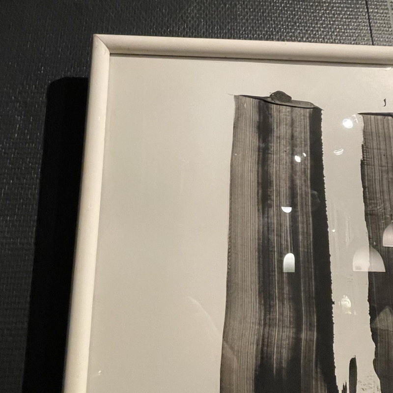 André Engels, abstract schilderij, gemengde technieken op papier, 1964