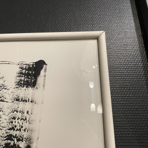 André Engels, tableau abstrait, technique mixte sur papier, 1964