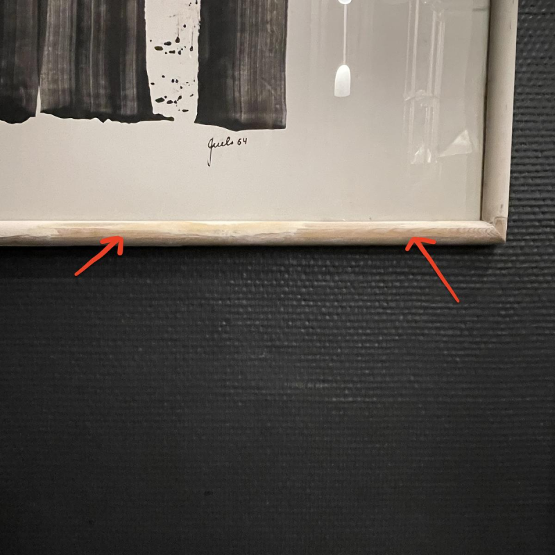 André Engels, abstract painting, mixed media on paper, 1964