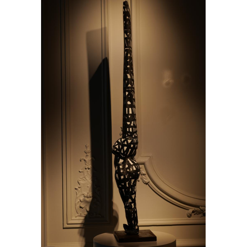 Christian Astuguevielle, Totem sculpture in painted fabric, contemporary work