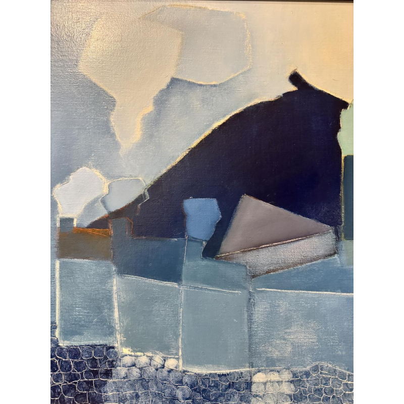 René DESSAINTE «Pays noir» peinture huile sur toile