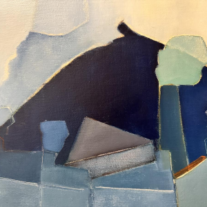 René DESSAINTE «Pays noir» peinture huile sur toile