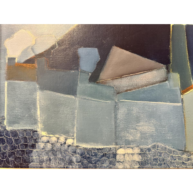 René DESSAINTE “Black Country” oil painting on canvas