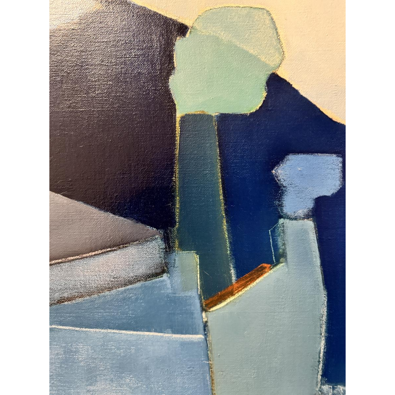 René DESSAINTE “Black Country” oil painting on canvas